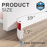 HIZH Door Draught Excluder Set of 2 Brown Self Adhesive Silicone Seal Strip view 2