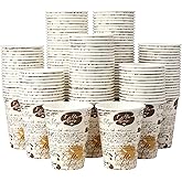 SIUQ Coffee Cups 12 oz 240 Pack, Leak-Proof Disposable Paper Cups with Retro Design, for Hot/Cold Beverages, Ideal for Party, Business, Travel, Picnic, Offices and Cafes