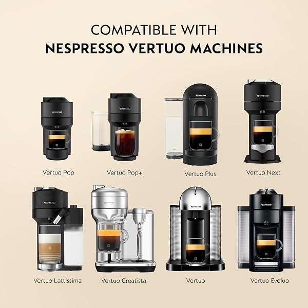 NESPRESSO CAPSULES VERTUO, DOUBLE ESPRESSO CHIARO, MEDIUM ROAST ESPRESSO COFFEE, 30-COUNT COFFEE PODS, BREWS 2.7OZ.
