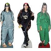 Star Cutouts CS1395 B Eilish Shelf Top Cardboard Cutout Pack &ndash; 31cm, Music Fans &amp; Room Display