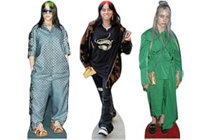 Star Cutouts CS1395 B Eilish Shelf Top Cardboard Cutout Pack – 31cm, Music Fans & Room Display