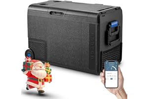 BODEGACOOLER 12 Volt Car Refrigerator, Car Fridge Protable Freezer WIFI APP Control, 50Quart (48L) RV Electric Cooler -4℉-68℉, 12/24V DC 100-240V AC for Outdoor, Truck, Van, Vehicles, Camping, Travel