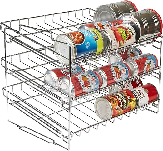 Amazon Com Mind Reader Stackable Can Rack Organizer Pantry