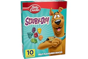 Betty Crocker Scooby Doo Fruit Flavoured Snacks, Pack of 10 Pouches, Fruit Flavoured Snacks