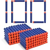 VCOSTORE Foam Bullets,Nerf Bullets 100 200 400 Refill Bullets for Nerf N-Strike Elite Darts Refill,EVA Non-Toxic Material Fir
