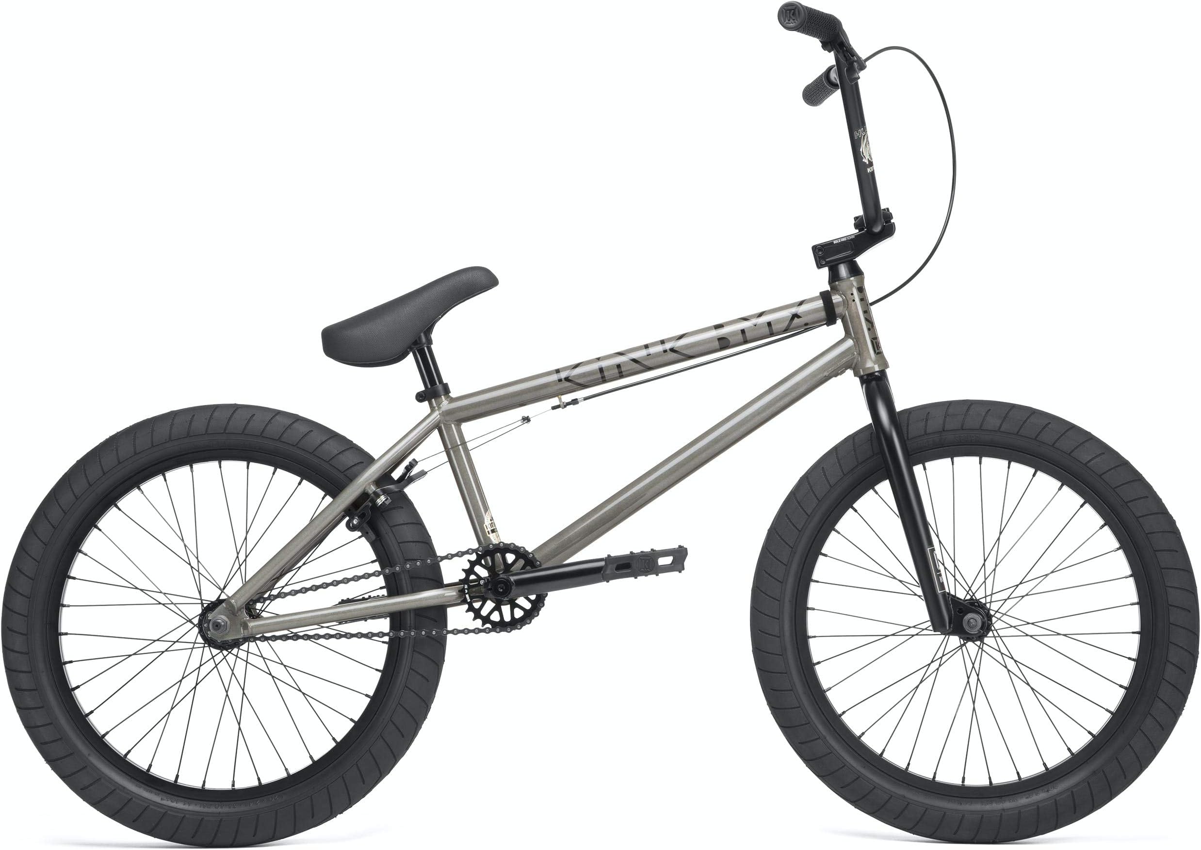 Kink Launch 20" 2020 BMX Freestyle Bike (20.25" - Gloss Raw Holographic)