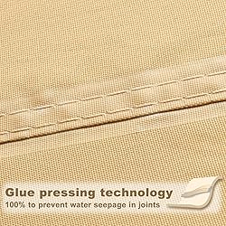 SUNNY GUARD Waterproof Sun Shade Sail 10' x 10' x