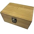 Cali Factory Bamboo Box storage box (6.1 X4 X 3.25 inch) (Brown)
