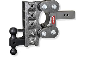 GEN-Y GH-1125 The BOSS Torsion-Flex Adjustable 7.5" Drop Hitch with GH-051 Dual-Ball, GH-032 Pintle Lock for 2.5" Receiver - 