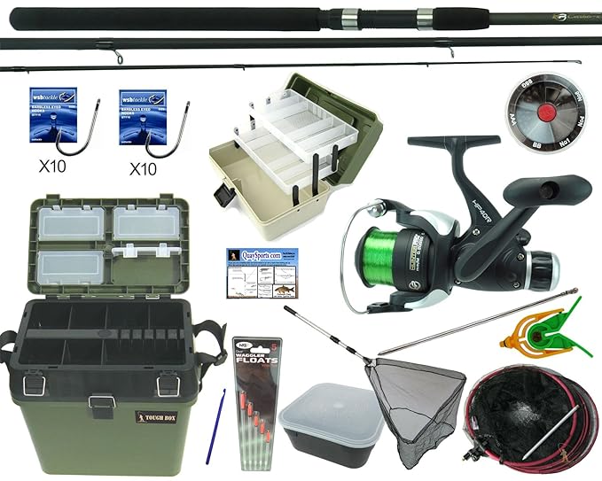 Hunter Pro Complete Starter Coarse Float Fishing Kit Set. 11' Carbon