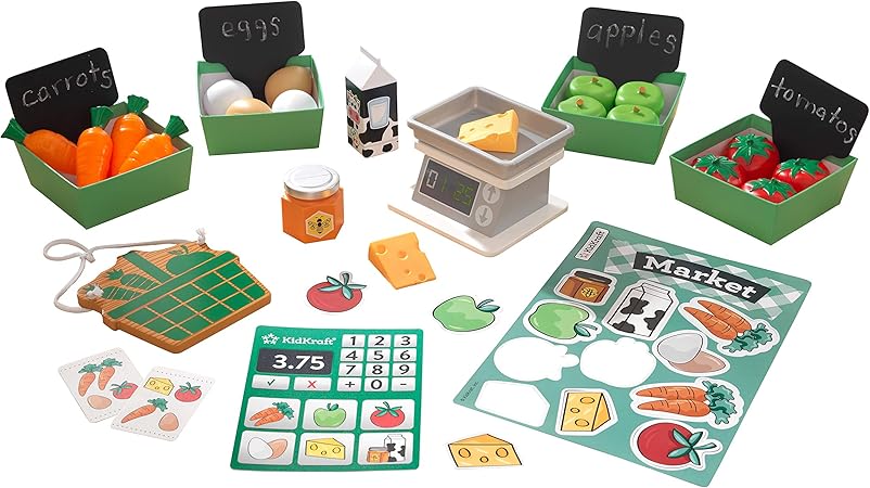 KidKraft 53540 Kochgeschirr-Set für Spielküchen, Silber: Amazon.de