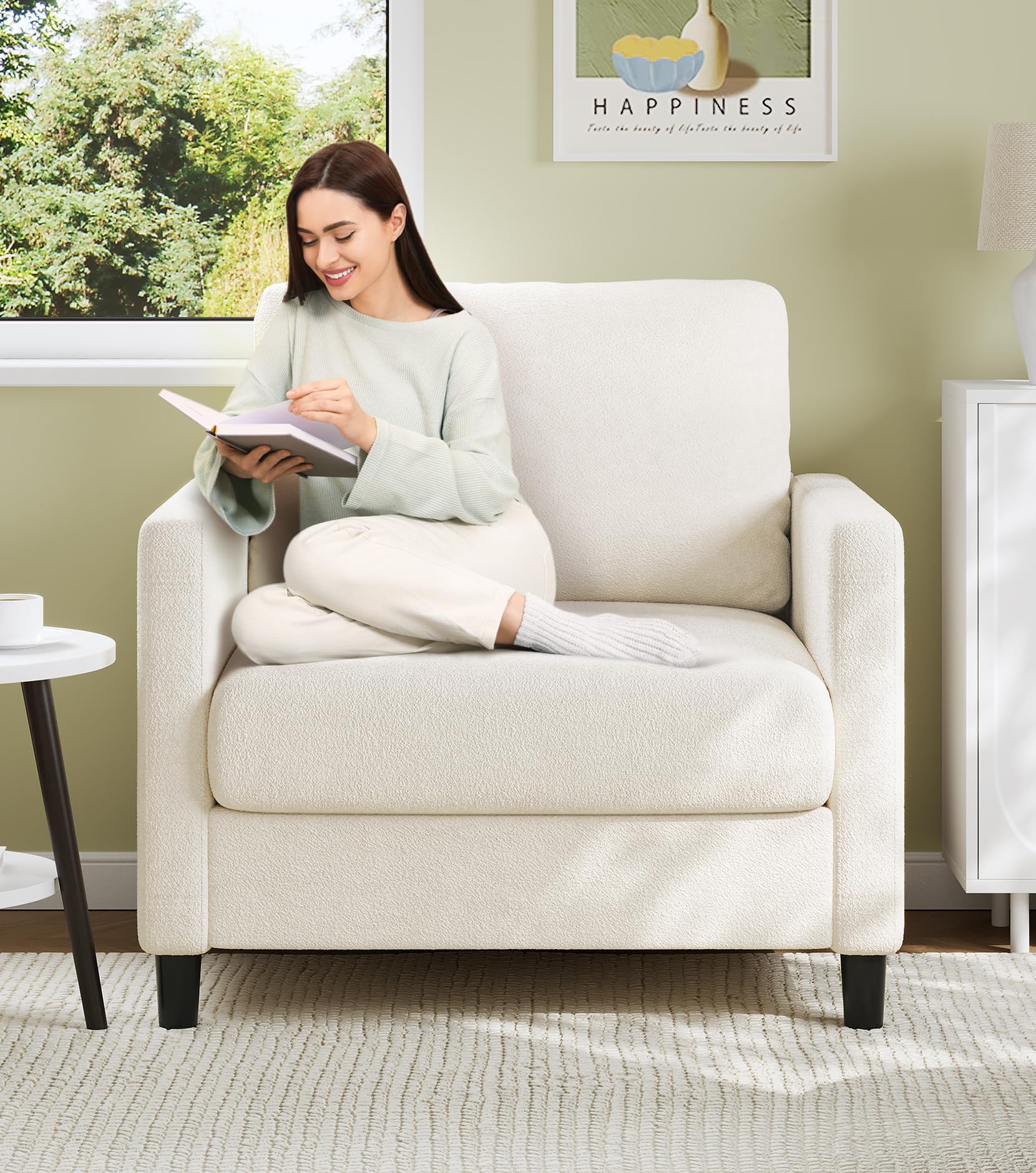 Welzona Sofa Accent Chair, 33" Reading Chair for