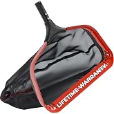 ProTuff 490 Promise 23.5in Wide Pro Pool Leaf Rake Net, Deep Bag Skimmer