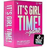It’s Girl Time - Girls Night Card Game for Bachelorette, Galentines or Ladies Night - 240 Sweet & Sassy Questions with Challenges - Fun Party Game for Adults & Teens