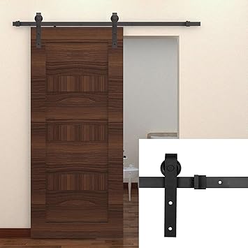 Buy Unionline 6 6 Ft Sliding Barn Door Hardware Kit Country Style