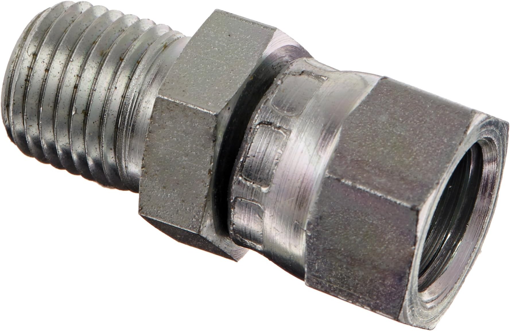 Eaton Aeroquip 2045-4-4S Steel Pipe Fitting, Adapter, 1/4" NPSM Female x 1/4" NPT Male (Pack of 4)