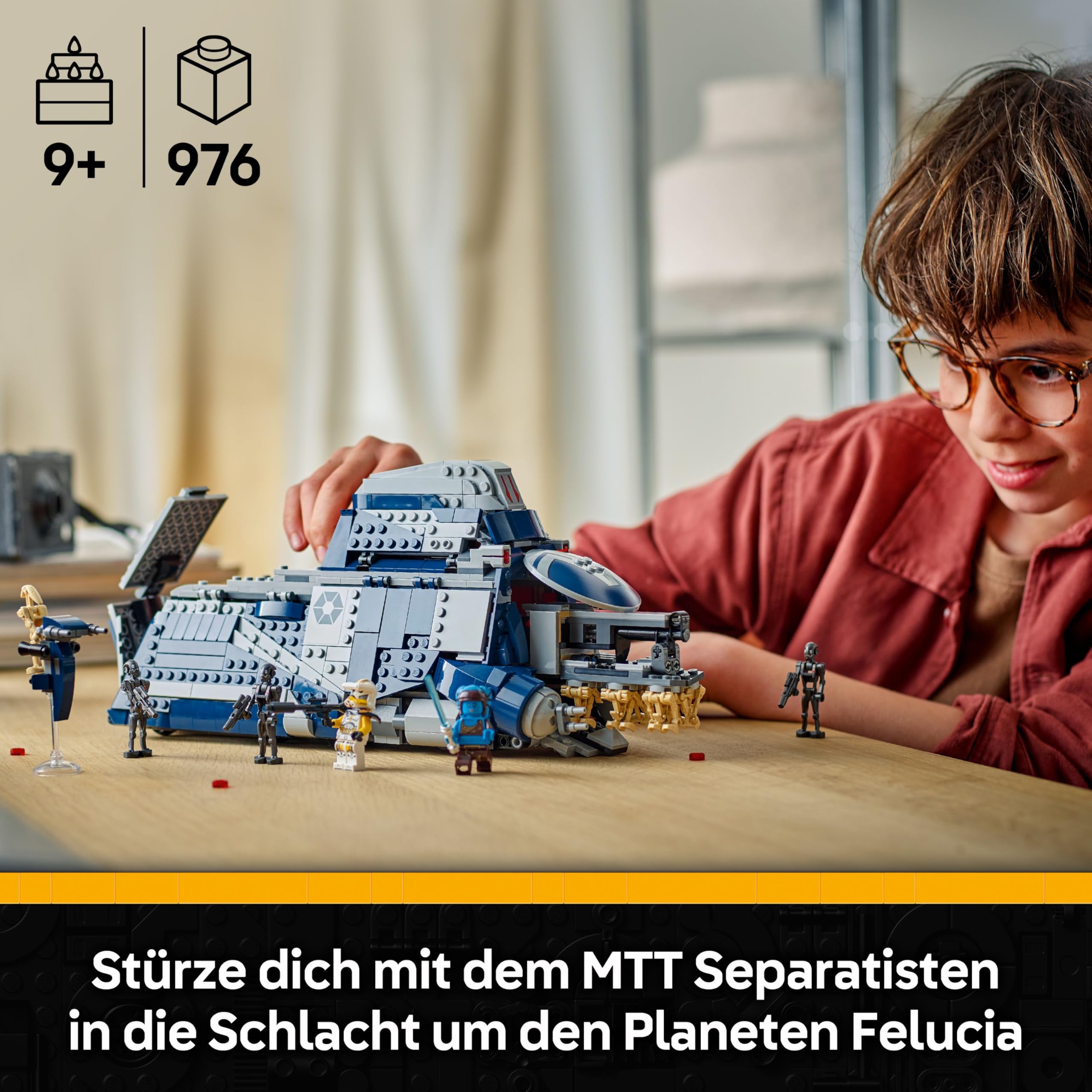 LEGO Star Wars: The Clone Wars MTT der Separatisten in der Schlacht von Felucia - Spielzeug mit Lichtschwert - Kinder Geschenk für Jungen und Mädchen - Modellbau zum Ausstellen und Sammeln - 75435 2