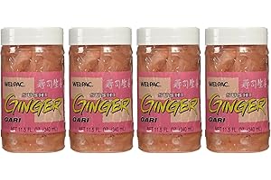 WEL-PAC Welpac Sushi Ginger, 11-Ounce Bottle (Pack of 4)
