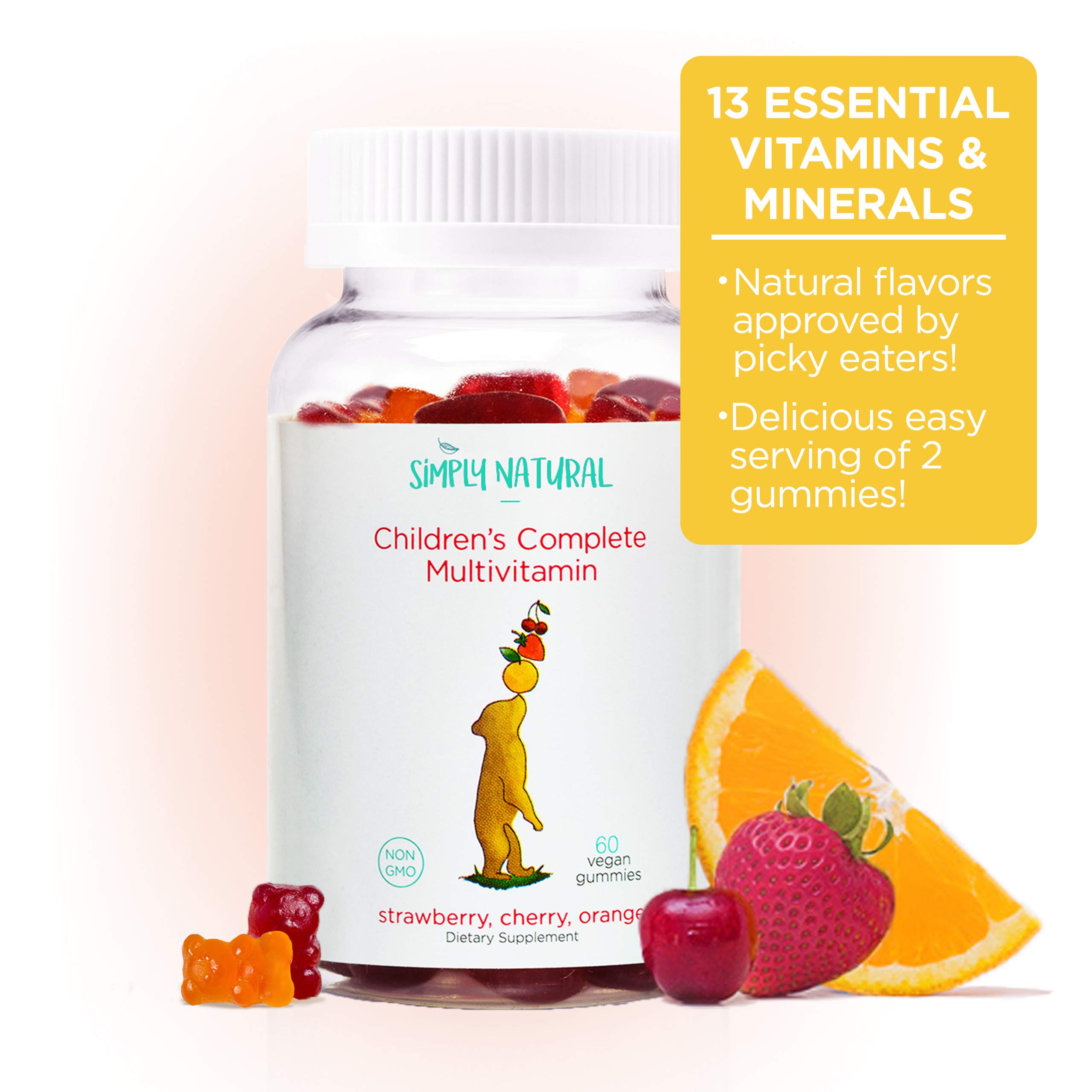 HRMNY Kids and Toddler Gummy Multivitamins (60 Vegetarian Gummies