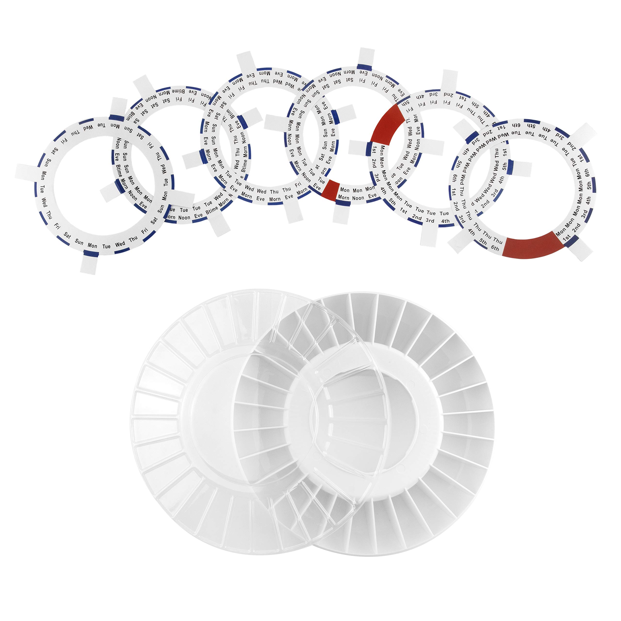 TabTime Spare Tablet Tray or Extra Pill Tray with Secure Clip-on Lid and Dosage Rings for TabTime Medelert Automatic Pill Dispenser