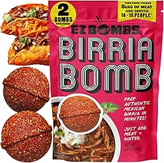 EZ Bombs Birria Bomb Seasoning, Pack of 2 – Authentic Mexican Spice Mix for Tacos, Burritos, Nachos, and Quesadillas – Made w