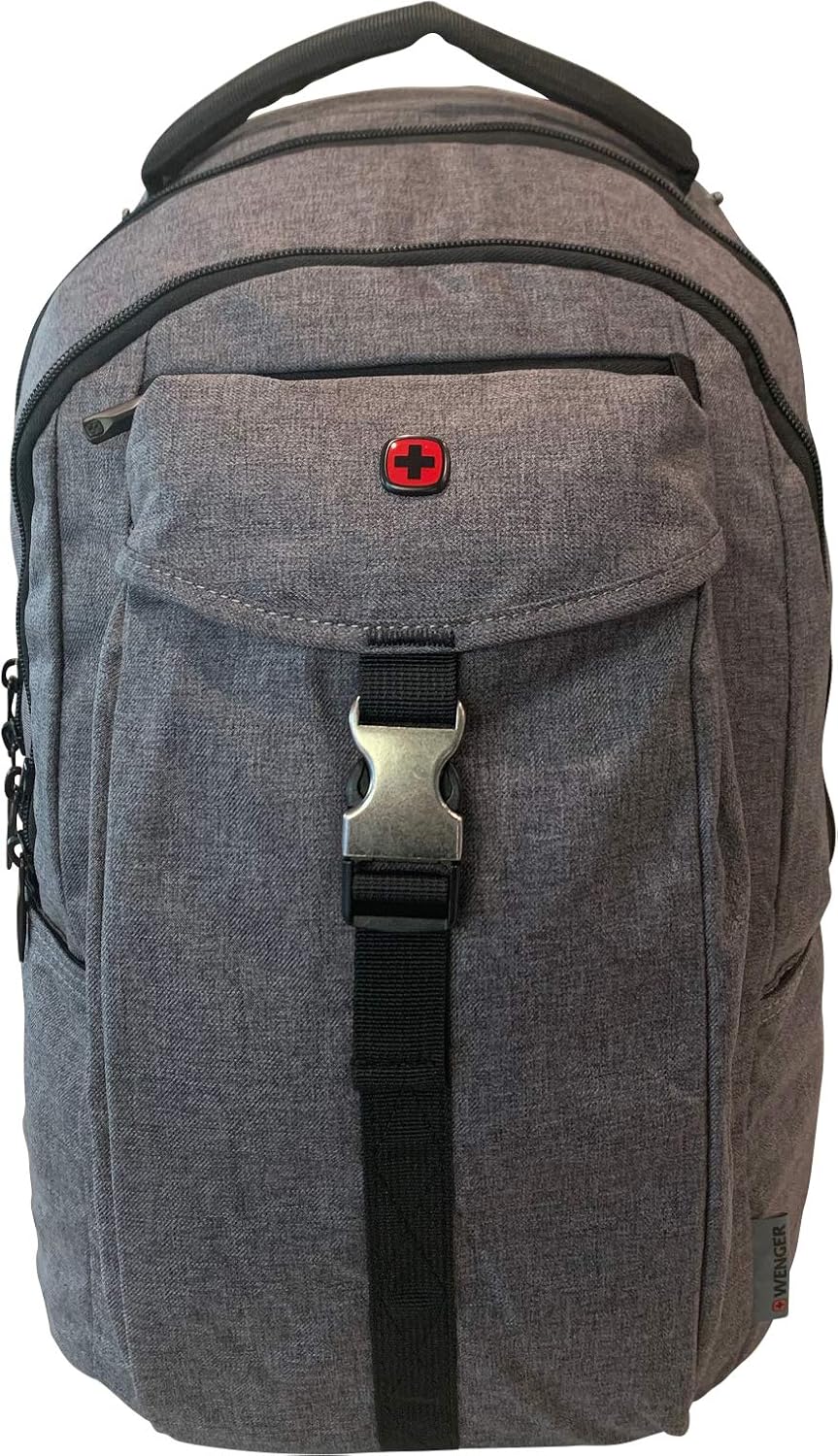 Wenger Chasma Backpack with 16" Laptop Pocket and Tablet Pocket Grey Heather