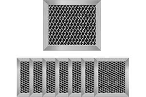 LUBIYACK 8Pcs Microwave Charcoal Filter Replacement for 8206230A, Maytag and Whirlpoo Microwave Filter Replacement 5.35" x 5.03" Air Carbon Filter