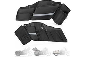HODRANT Motorcycle Saddlebag Organizer, Saddlebag Liners Side Bag Compatible with Touring Models 2014-2025 Street Glide Road Glide Road King Electra Glide, Saddlebag Tool Storage Organizer, 2 Packs