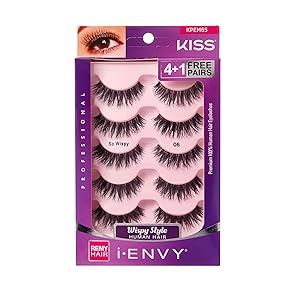i Envy by Kiss So Wispy 06 Strip Eyelashes Value Pack #KPEM65