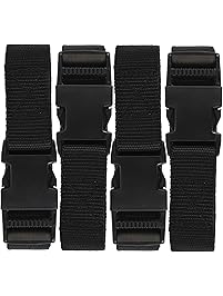 Ozark Trail TT-57 Xi-26-D 76064P, Utility Strap With Quick-Release Buckle, 72" L, Black, 4 Piece