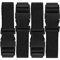 Ozark Trail TT-57 Xi-26-D 76064P, Utility Strap with Quick-Release Buckle, 72" L, Black, 4 Piece