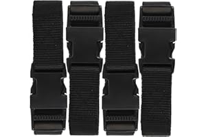 Ozark Trail TT-57 Xi-26-D 76064P, Utility Strap with Quick-Release Buckle, 72" L, Black, 4 Piece