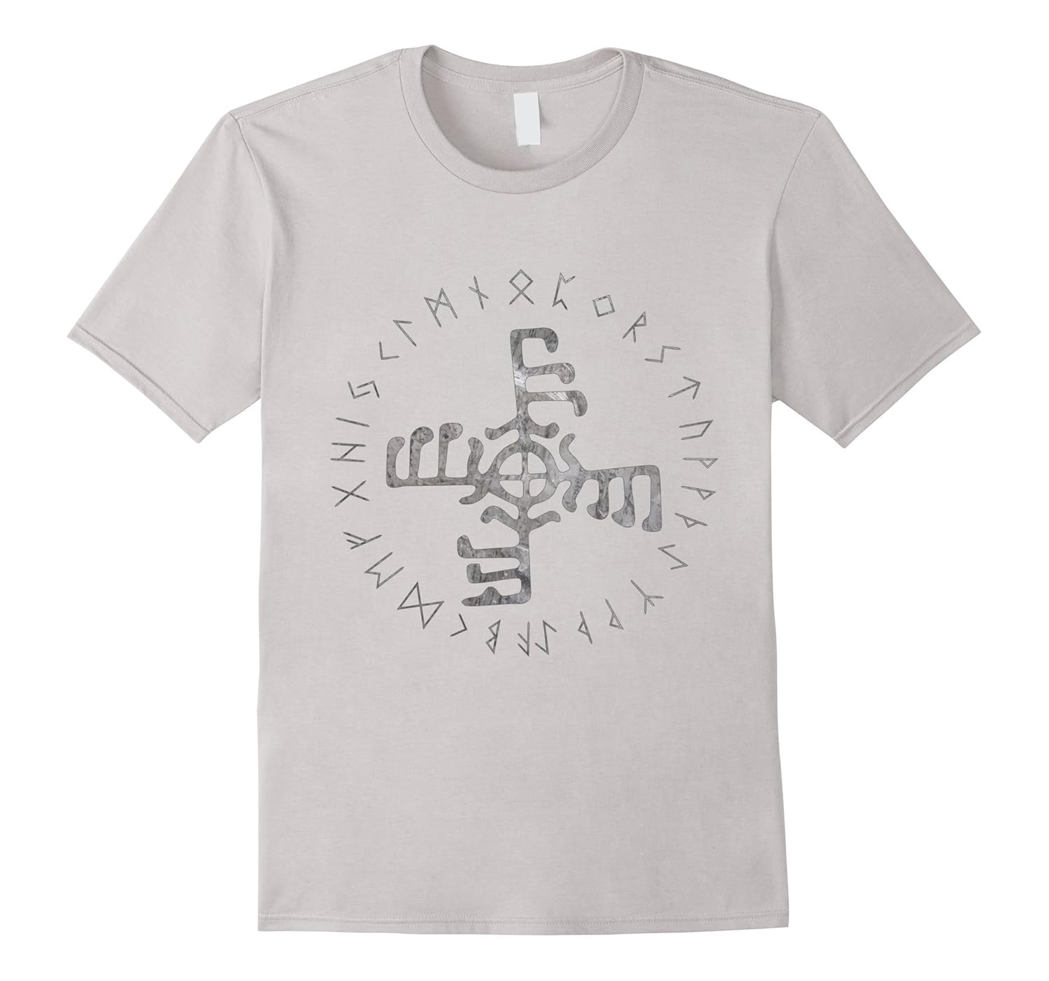 Kiwistar Maglietta Uomo E Donna Con Stampa Marina 'Viking Bussoles Rune' - Cotone 100% Morbido, Girocollo, Taglia L