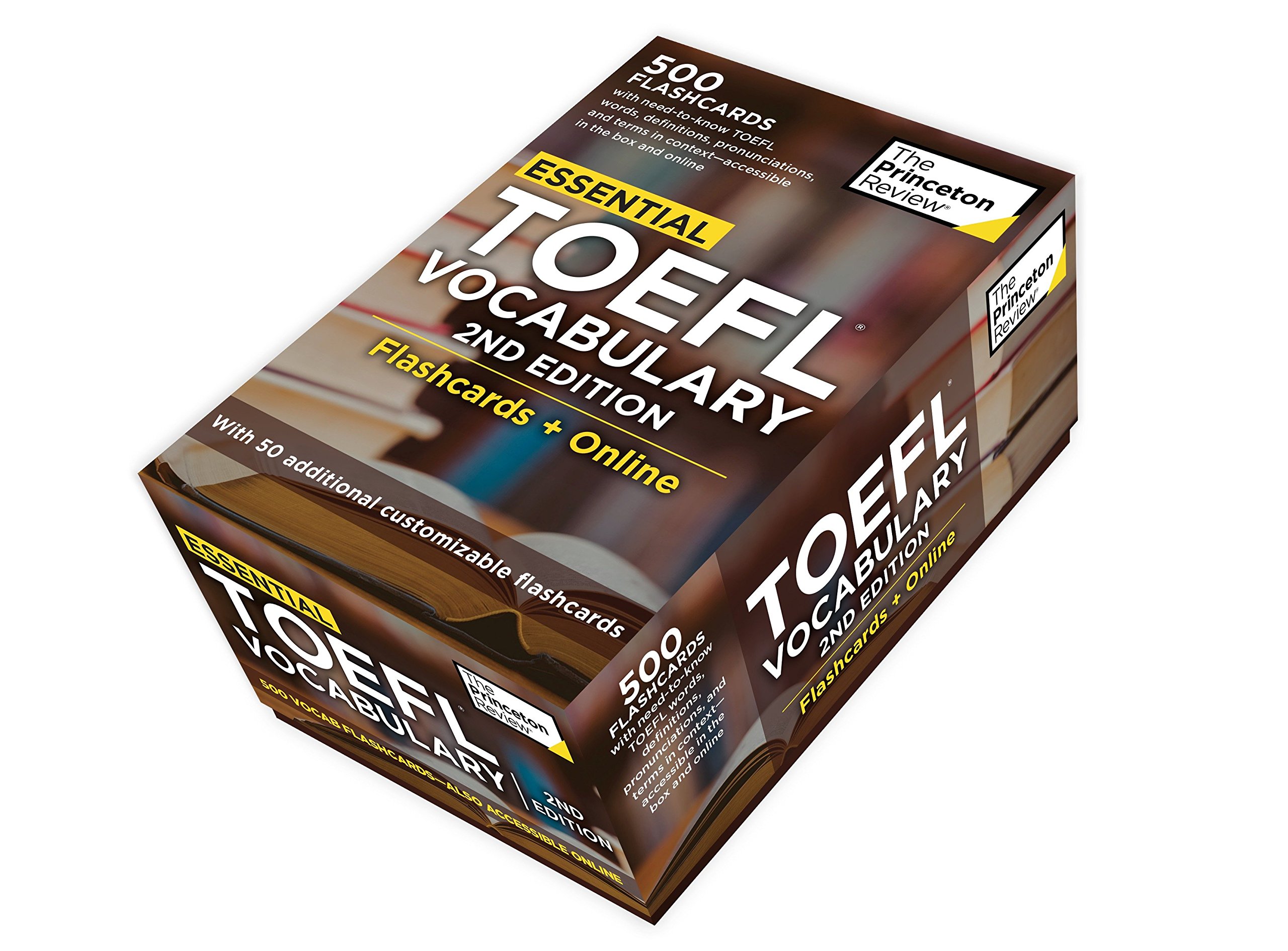 Essential TOEFL Vocabulary: Flashcards + Online: 500 Essential Vocabulary Words to Help Boost Your TOEFL Score (College Test Preparation)