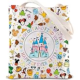 TGBJE Magic Castle Gift Reach Out And Find Your Happily Ever After Tote Bag Family Vacation Trip Shopping Bag (Reach Out tote)