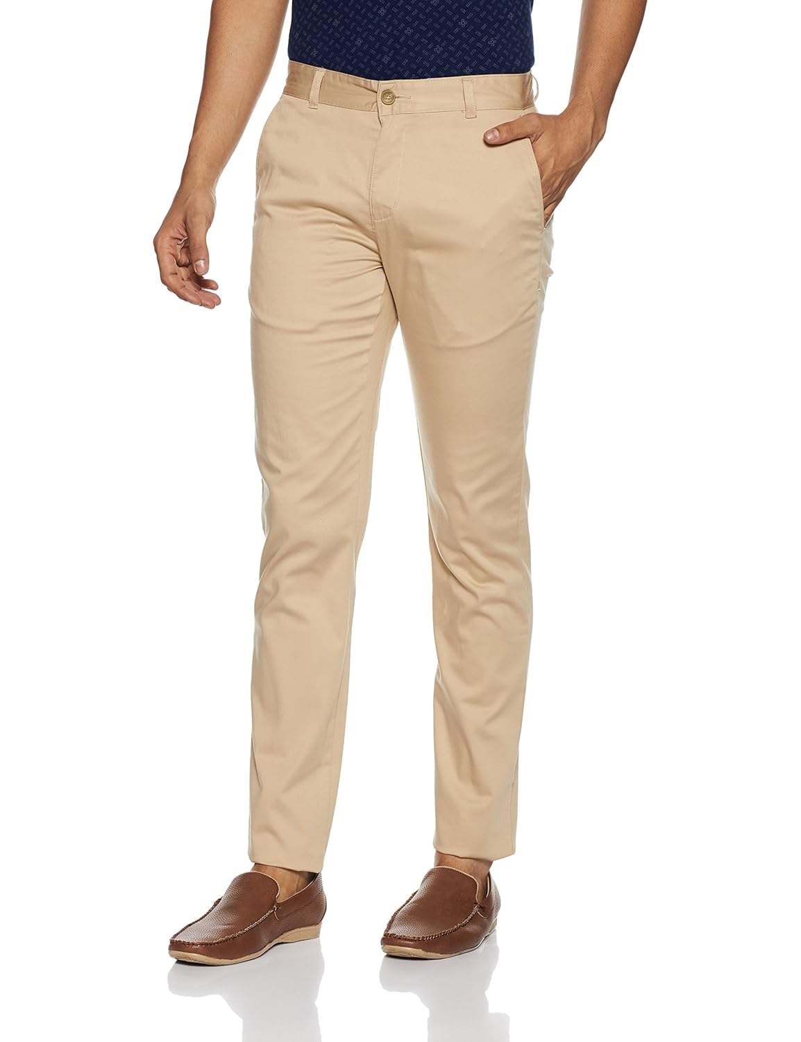 parx men's slim fit casual trousers