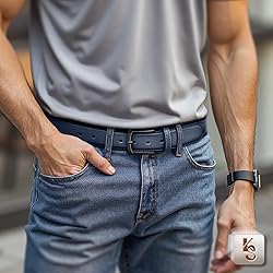 KEMISANT Men Belt-Genuine Leather Belt for Men