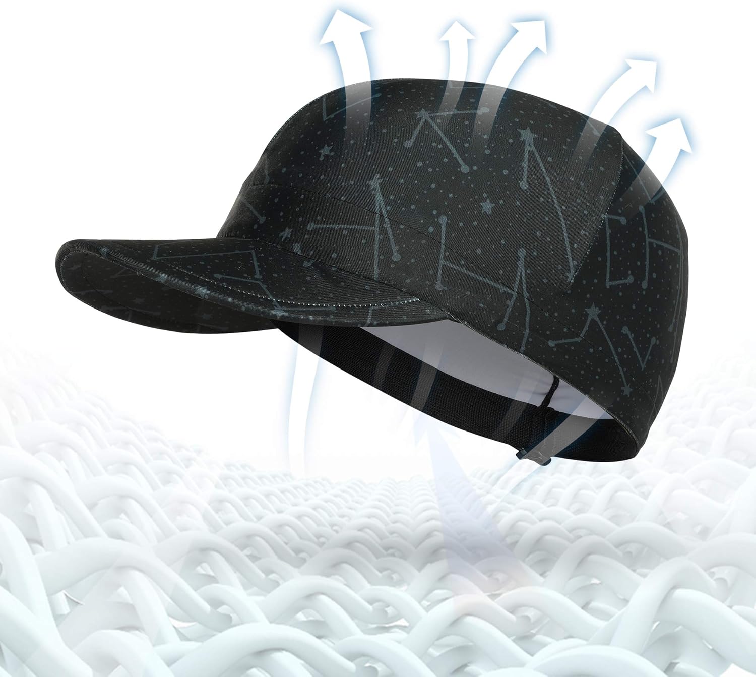 SUNMECI Cycling Cap for Men Cooling Adjustable Bike Hat with Little Brim Perfect Under Helmet: Clothing