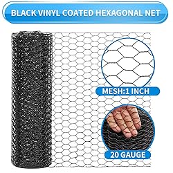 DOLEMODUO 60'' x 150' Black Chicken Wire Mesh