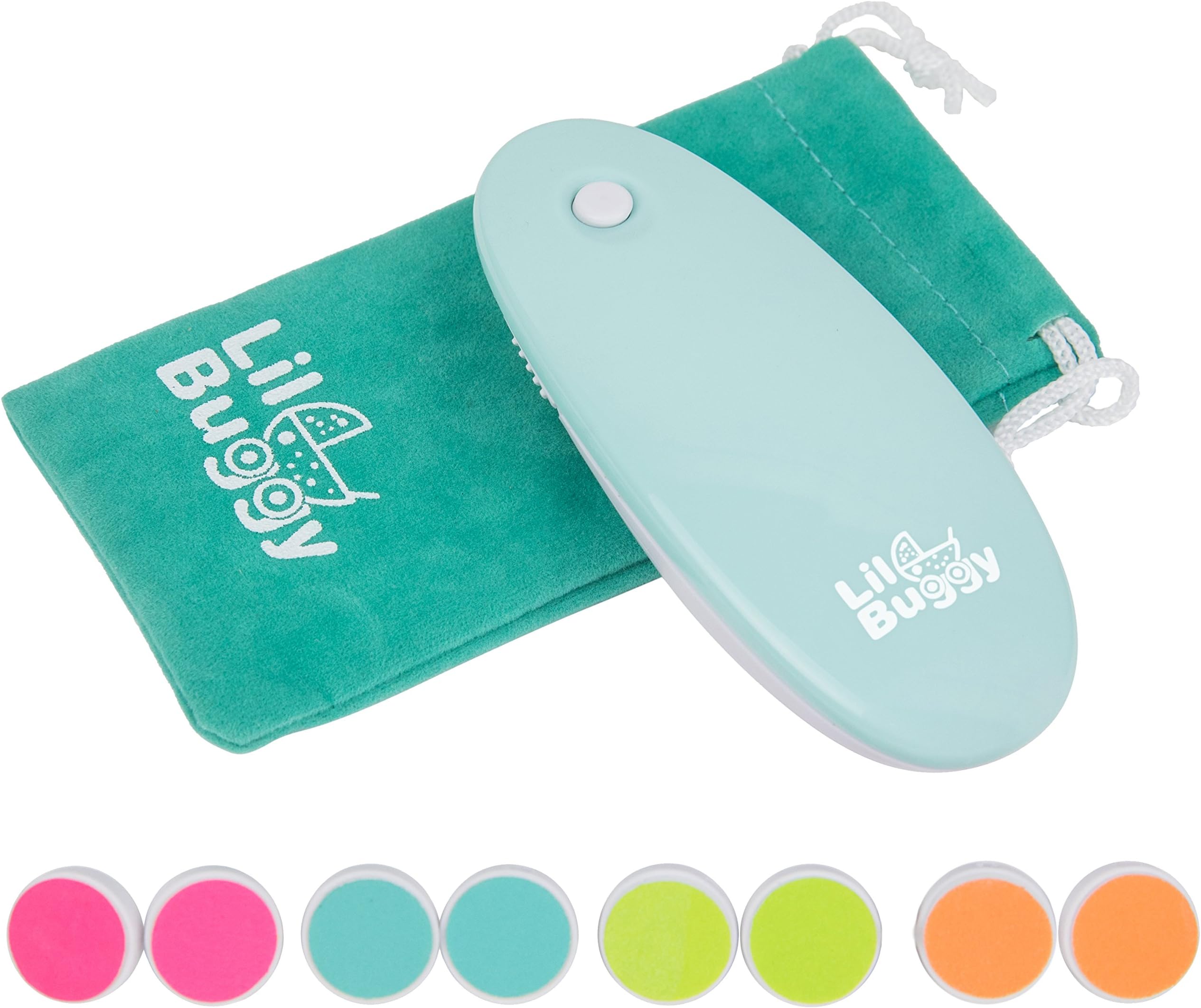 Baby Nail Trimmer File by Lil Buggy, Safe Electric Clippers for Small Fingers and Toes, Newborn Clipper Set for Babies and Toddlers, Infant Safety Trimmer Kit with Replacement Files - Battery Operated