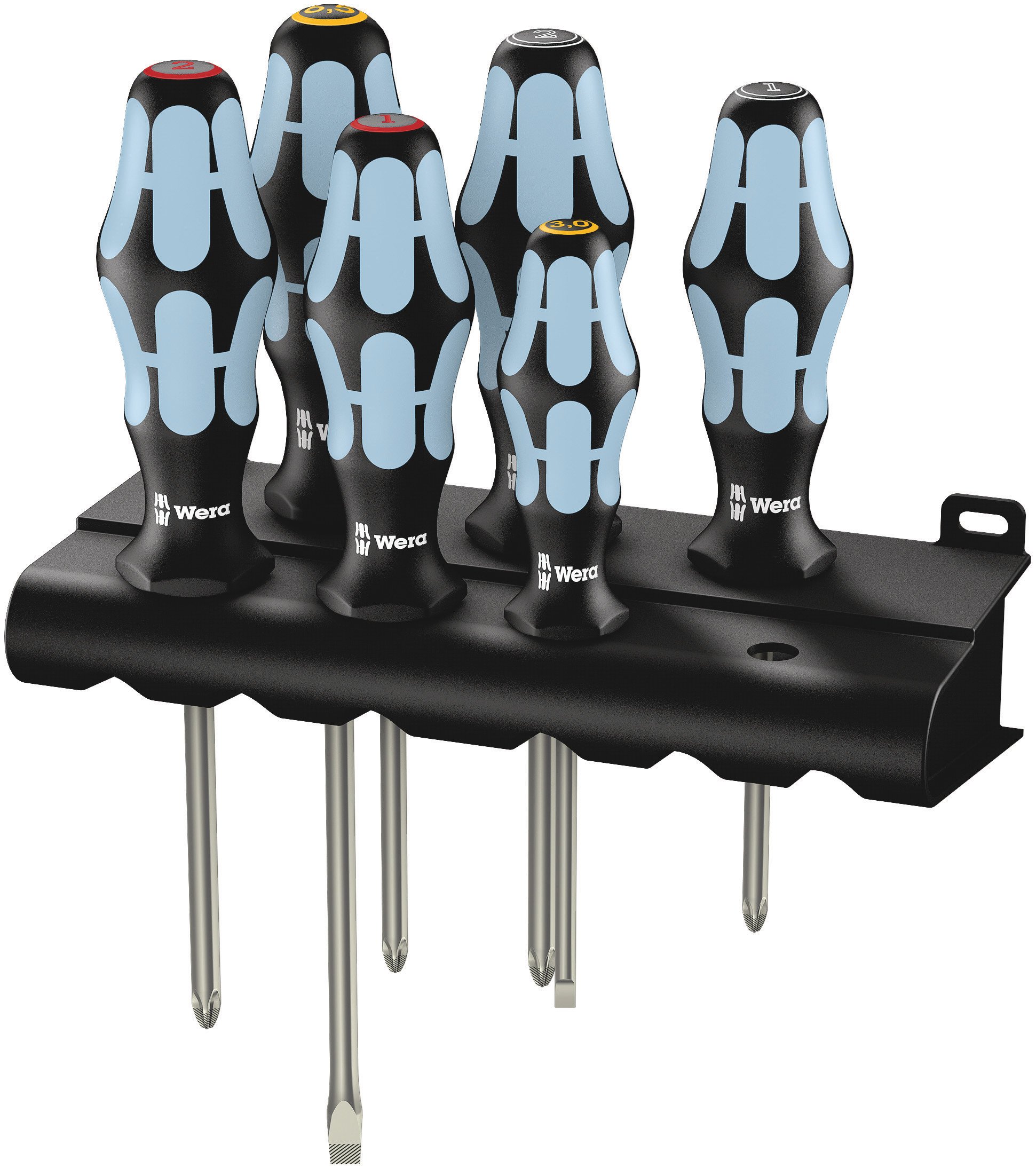Wera - Kraftform Plus Stainless Steel Screwdriver Set (Slotted/Phillips/Pozi)