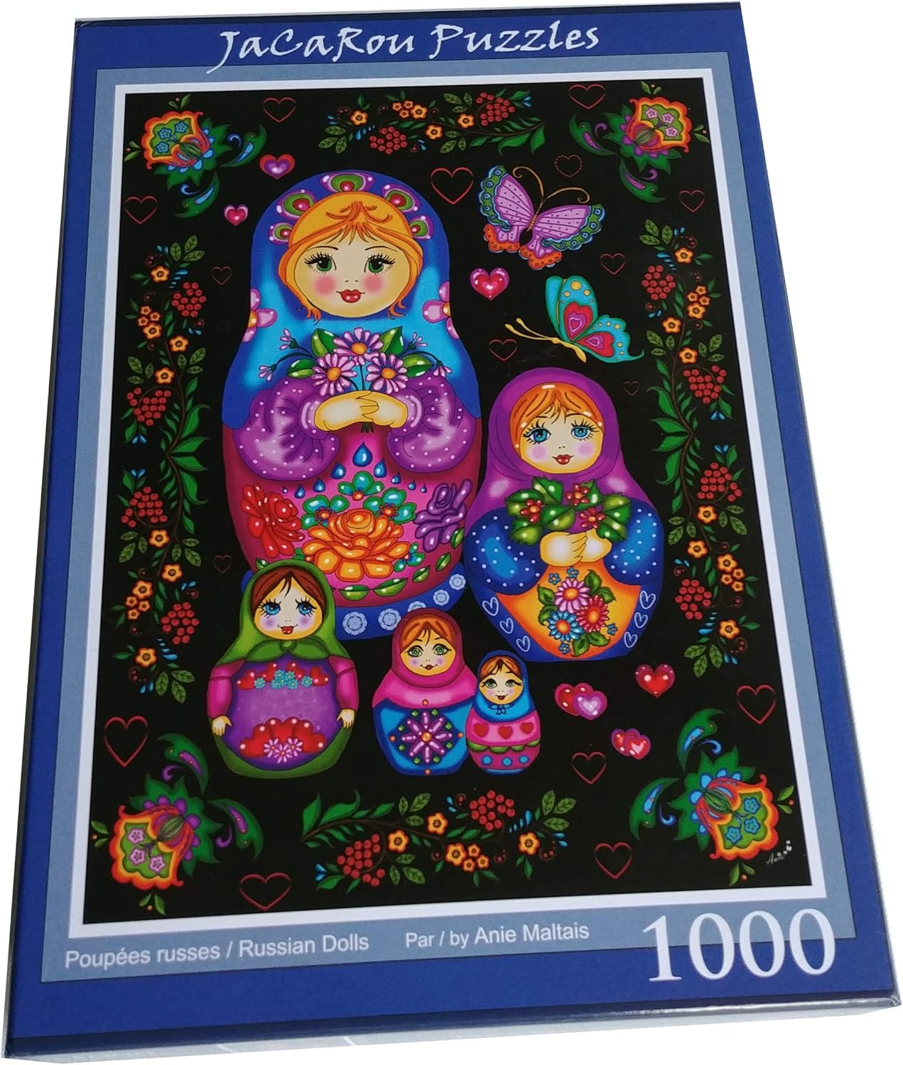 JaCaRou Puzzles Russian Dolls 1000 Pieces Jigsaw Puzzle