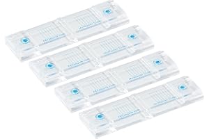 10 McMaster Method Microscope Slides, by FEC Source. Fecal Egg Count for Parasites, Worm Egg Count Slide for Veterinarians. Equine & Ruminant Parasite Management