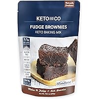 Keto Fudge Brownie Mix by Keto and Co | Just 1.1g Net Carbs Per Serving | Gluten free, Low Carb, Diabetic Friendly…
