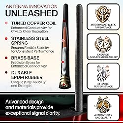 AntennaMastsRus Short Rubber Antenna for GMC Sierra