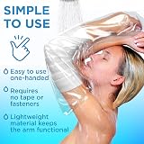 Mighty-X 2pc Waterproof Arm Cover Shower Cast Protectors 32 x 9 In view 5
