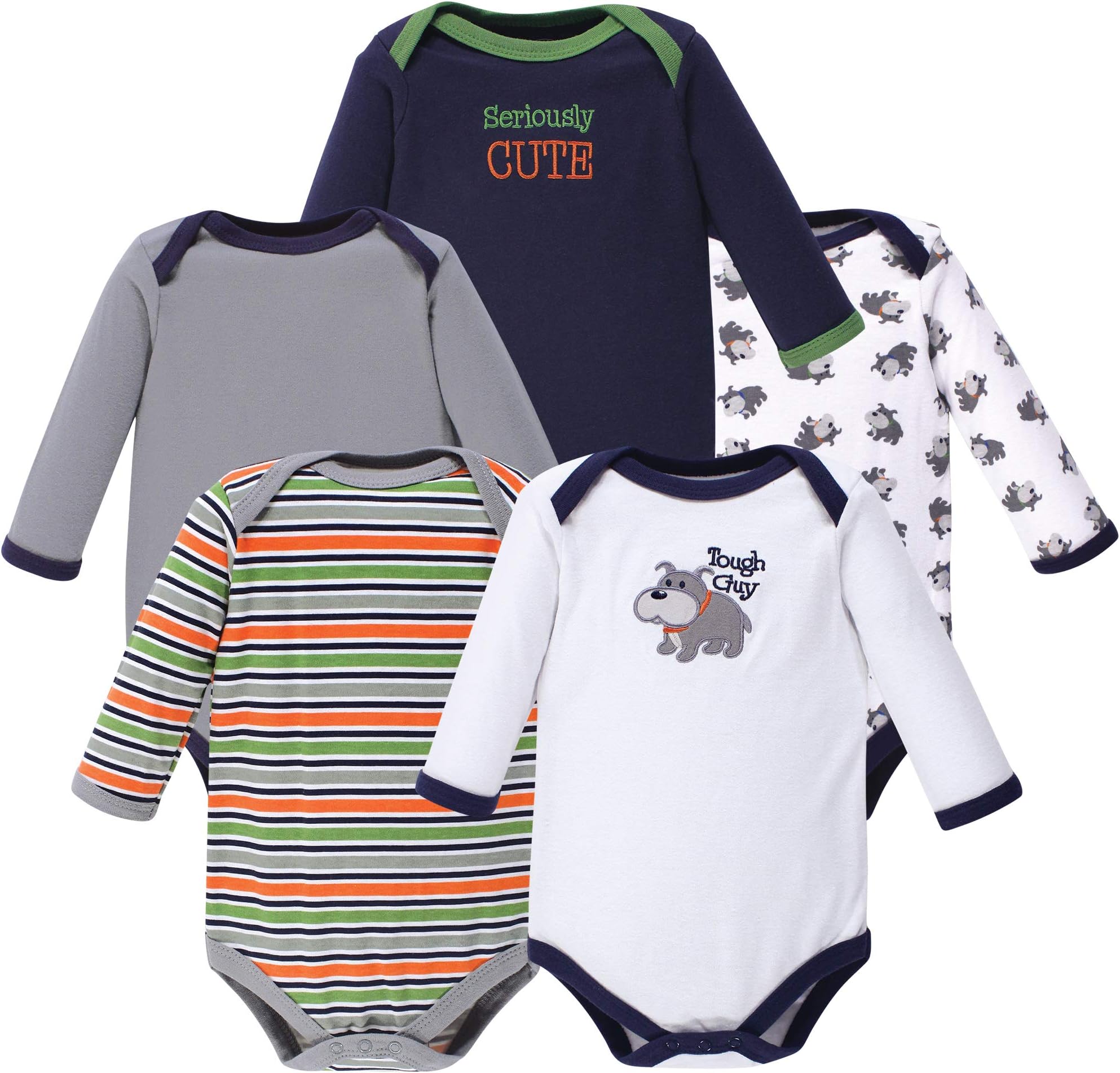 unisex-baby Cotton Long-sleeve Bodysuits