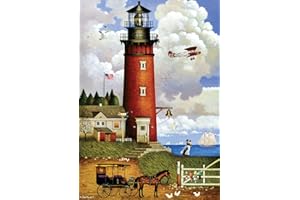 Buffalo Games - Charles Wysocki - Daddy's Coming Home - 300 Large Piece Jigsaw Puzzle for Adults Challenging Puzzle Perfect for Game Nights - Finished Size 21.25 x 15.00