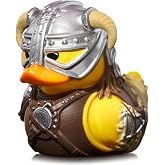 TUBBZ: Skyrim - Dovahkiin Dragonborn Mini Rubber Duck Collectible Toy 2" | Officially Licensed Merchandise &ndash; Mini Vinyl Figure with Bathtub Display, Tamriel Hero, Fan Gift &amp; Jeep Ducking