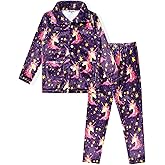 Jxstar Plush Fleece Pajamas Pj Set Warm Winter Fall Sleepwear Soft Tops Pants